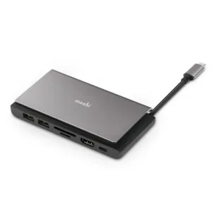 Moshi Symbus Mini 7-i-1 USB-C-hubb med HDMI, Ethernet, USB-A och kortplatser
