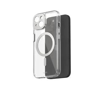 Moshi iGlaze transparent iPhone 15-skal med magnetisk ring, upphöjd kamerautskärning och slimmad skyddsdesign