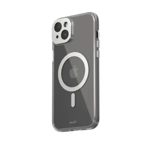 Moshi iGlaze transparent skyddsfodral för iPhone 15 Plus med MagSafe-liknande ring och kamerautskärning