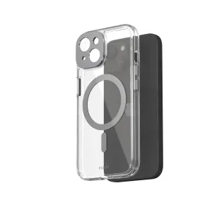 Moshi transparent iPhone 15-skal med ring i MagSafe-stil, upphöjt kameraskydd och slimmad profil