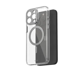 Moshi transparent iGlaze-skal för iPhone 15 Pro Max med MagSafe-ring och upphöjt kameraskydd