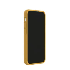 Pela Classic Hive Edition Honey-skal för iPhone 13 mini, gult biologiskt nedbrytbart mobilskydd
