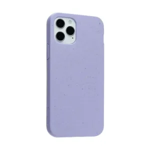 Pela Classic lavendelfärgat skal för iPhone 12 Pro Max med matt spräcklig yta, rundade kanter och kamerautskärning