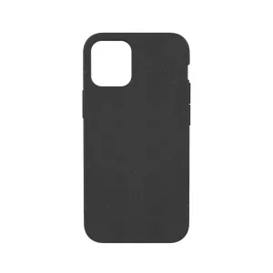 Pela Slim-skal för iPhone 12 mini, svart matt komposterbart mobilskal med kamerautskärning