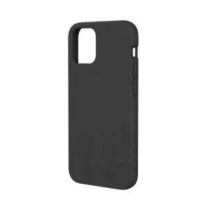 Pela tunt skal för iPhone 12 mini i svart, med matt finish, rundade hörn och kamerautskärning