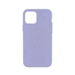 Pela tunt komposterbart skal för iPhone 12 mini i lavendel med spräcklig finish och stor kamerautskärning