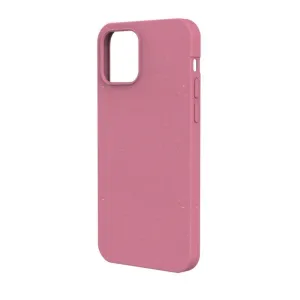 Pela slimmat skal för iPhone 12/12 Pro i rosa, spräcklig finish med utskärningar för kamera och knappar