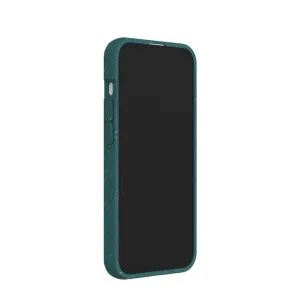 Pela Classic iPhone 13 Pro-skal i blågrön spräcklig design, formpassat telefonskal med knappskydd