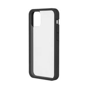 Pela transparent Phone 12-skal med svart skyddsram, kamerautskärning och knappskydd som skyddar mot repor
