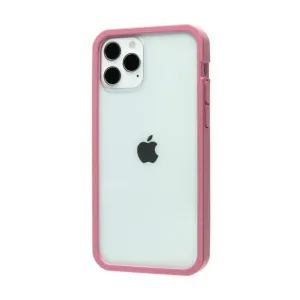 Pela Clear-skal för iPhone 12/12 Pro med transparent baksida och rosa kant
