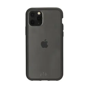 Pela genomskinligt skal för iPhone 11 Pro, transparent skyddsskal med upphöjda kanter och kamerautskärning