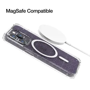 Just Mobile TENC MagSafe-skal för iPhone 14 Pro med glittrig finish och MagSafe-laddningspuck
