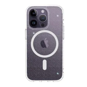 Just Mobile TENC MagSafe-skal för iPhone 14 Pro, transparent skyddande design med MagSafe-ring