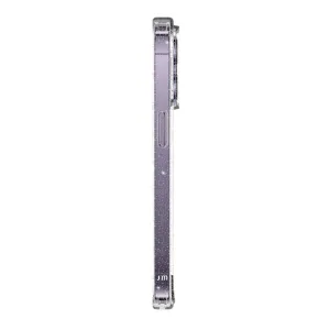 Just Mobile TENC MagSafe-skal för iPhone 14 Pro med transparent glitterfinish och sidoknappsskydd