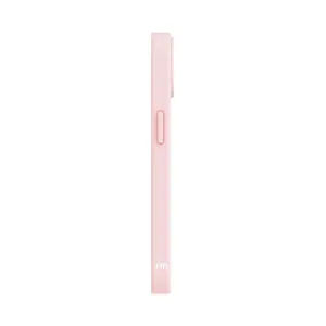 Just Mobile TENC Silicone Case för iPhone 14 i rosa, tunt MagSafe-kompatibelt skyddande mobilskal