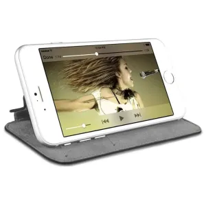 Twelve South SurfacePad Leder-Folio-Hülle mit Standfunktion für iPhone 7/8/SE(2), hält ein iPhone zum Ansehen von Videos