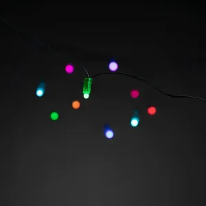 Lite Bulb Moments smart ljusslinga med flerfärgade LED-lampor på en svart kabel för inom- och utomhusbruk