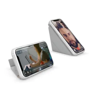 Pipetto Origami Folio-skal för iPhone 12 Mini visas hopvikt i stativlägen för handsfree-visning