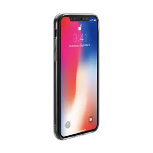 Just Mobile TENC genomskinligt iPhone X/XS-skal med slimmad profil, sidoknappsskydd och upphöjda kanter