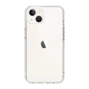 Just Mobile TENC Air transparent skyddsskal för iPhone 14 Plus med luftkuddar i hörnen och upphöjda kanter