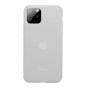 Baseus halvtransparenta silikonskal för iPhone 11 Pro med upphöjd kamerautskärning och skydd för sidoknappar