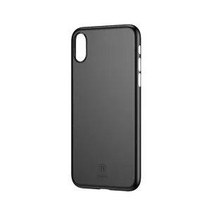 Baseus ultratunna mattsvarta skal för iPhone XS Max med upphöjd kamerautskärning och knappskydd