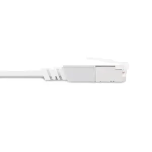 Moshi platt Cat 6 Ethernet-kabel med RJ45-kontakt, vit, 3,6 m, för trådbunden nätverksanslutning