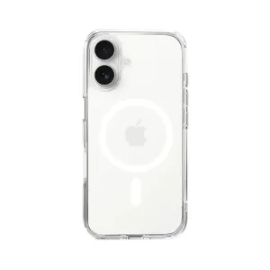 Just Mobile TENC Air transparent skyddsskal för iPhone 16 med upphöjt kameraskydd