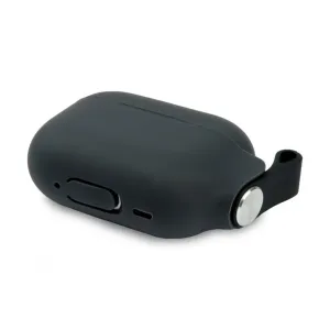 Moshi Pebbo stötdämpande fodral för AirPods Pro 2 i skuggsvart med ögla för handledsrem