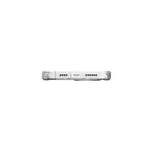 Just Mobile TENC Air transparent skal för iPhone 15 Plus, nederkant med högtalarutskärningar och USB-C-port