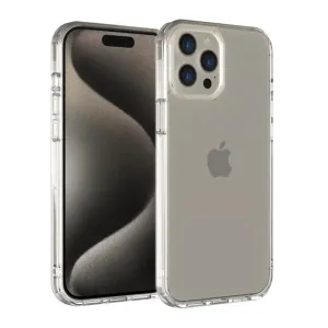 JustMobile TENC Air transparent skyddsskal för iPhone 15 Pro Max med upphöjda kanter och kamerautskärningar