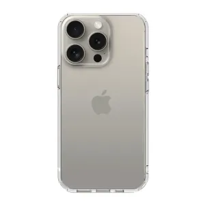 JustMobile TENC Air genomskinligt skyddsskal för iPhone 15 Pro Max med upphöjd kamerautskärning