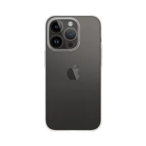 Just Mobile transparent iPhone-skal med slimmat TENC-skydd, upphöjd kamerakant och stöd för trådlös laddning