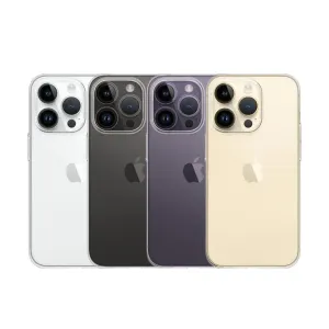 Just Mobile tunt iPhone-skal visas på fyra iPhone 14 Pro-färger, med genomskinligt TENC-skydd och upphöjd kamerakant