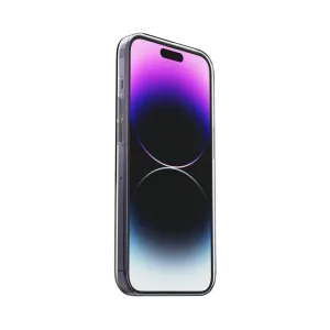 Just Mobile tunt transparent iPhone-skal med TENC-skydd, som visar sidoknappar och kamerautskärning
