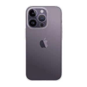 Just Mobile TENC genomskinligt iPhone 14 Pro Max-skal med MagSafe-kompatibilitet och upphöjt kameraskydd