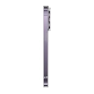 Just Mobile TENC Slim-skal till iPhone 14 Pro Max i lila med smal profil och upphöjt kameraskydd