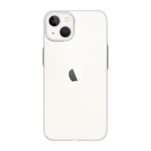 Just Mobile TENC Slim transparent iPhone 14 Plus-skal, ultratunt MagSafe-kompatibelt skydd med kamerautskärning