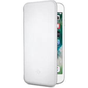 Twelve South SurfacePad vitt läderfodral i foliomodell för iPhone 6/6s med kortfack