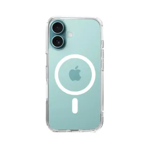 Just Mobile TENC Air transparent skyddsskal för iPhone 16 Plus med utskärning för dubbelkamera och knappskydd