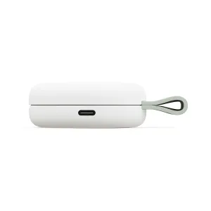 Twelve South ButterFly SE kompakt hopfällbar Qi2-laddare i vitt med synlig USB-C-port