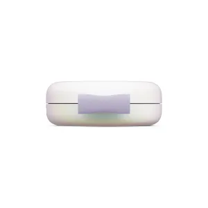 Twelve South Butterfly™ SE hopfällbar magnetisk laddare i vitt och lavendel, kompakt dubbelladdare för iPhone och Apple Watch