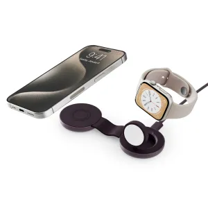 Twelve South ButterFly SE hopfällbar magnetisk laddare för iPhone och Apple Watch i midnattsplommon