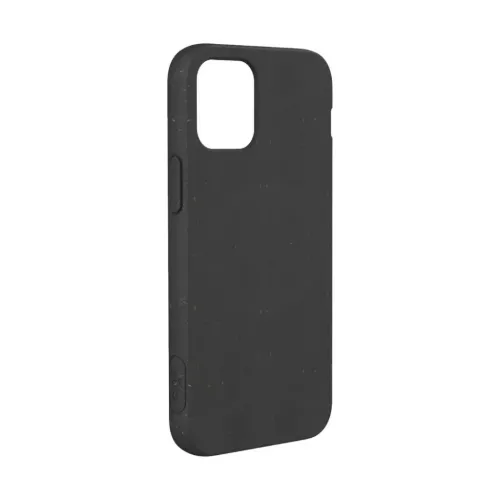 Pela tunt skal för iPhone 12 mini i svart, med matt, prickig finish och stor kamerautskärning