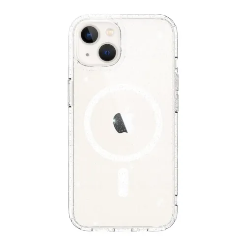 Just Mobile TENC genomskinligt iPhone 14-skal med MagSafe-ring, upphöjda kanter och kamerautskärning