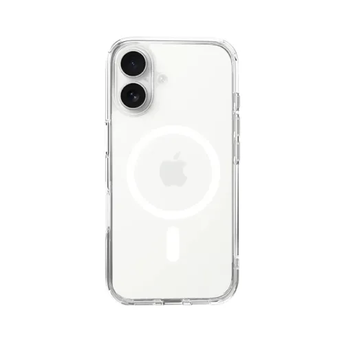 Just Mobile TENC Air transparent skyddsskal för iPhone 16 med upphöjt kameraskydd