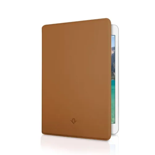 Twelve South SurfacePad för iPad mini 5 i cognacfärgat läder, tunt foliofodral med stativfunktion