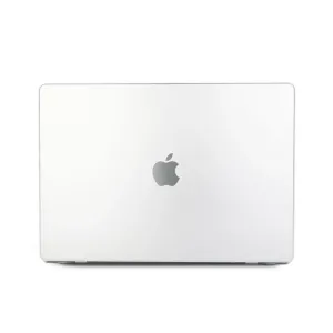 MacBook Pro 16 pouces argent (2021), couvercle fermé avec logo Apple centré, vu de l’arrière.