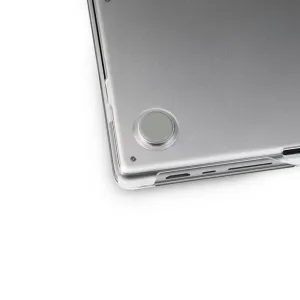 Coque de protection transparente Moshi iGlaze pour MacBook Pro 16 pouces (2021) avec découpes d’aération et pied en caoutchouc