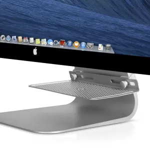 Twelve South BackPack 3, estante tras la pantalla montado en una pantalla estilo iMac para almacenamiento de escritorio